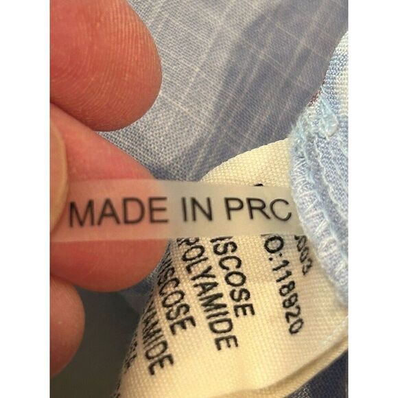 FRNCH Paris Women’s Size Large Lightweight V-Neck Tie Waist Top Blouse - Picture 6 of 6